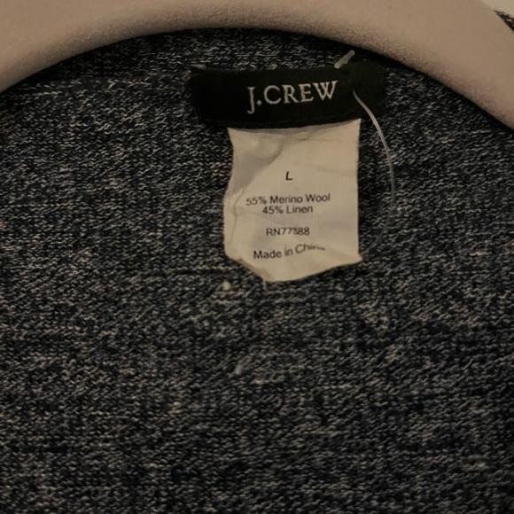 J Crew Blue & White Sweater - Picture 2 of 2